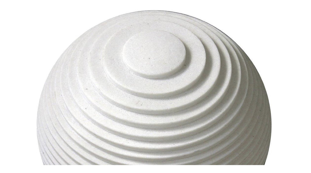 12" White Sandstone Garden Stone