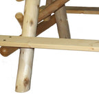 70" Natural Solid Wood Outdoor Picnic Table