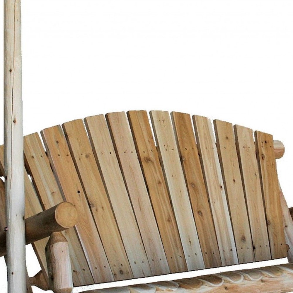 71" X 24" X 47"  Natural Wood Porch Swing