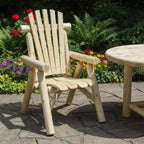 28" X 26" X 42" Natural Wood Dining Chair
