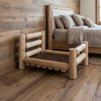 20" X 48" Natural Solid Wood Pet Bed Frame
