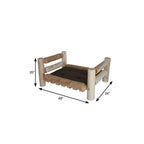 20" X 48" Natural Solid Wood Pet Bed Frame