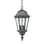 Two Light Antique Black Carousel Lantern Hanging Light