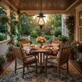 Matte Black Oil Lantern Hanging Light