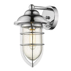 Silver Teardrop Shape Wall Sconce
