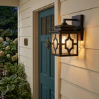 Antique Bronze Outdoor Lantern Wall Light