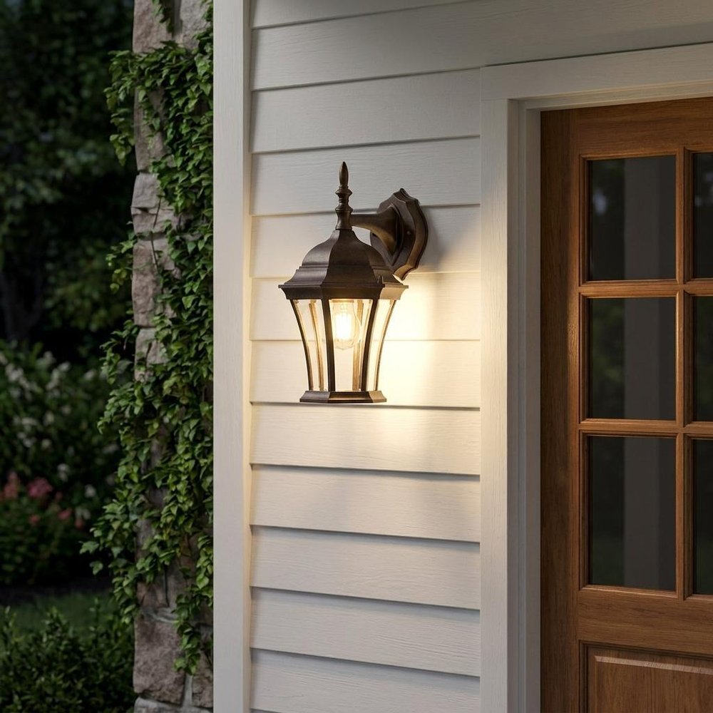 Dark Brown Hanging Carousel Lantern Wall Light