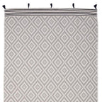 Gray Tribal Design Turkish Towel Beach Blanket
