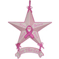 Set of Six Pink Resin Hanging Figurine Ornaments