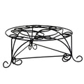 6" Black And Gold Metal Garden Accents Accessories