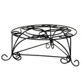 6" Black And Gold Metal Garden Accents Accessories
