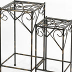 26" Black And Gold Metal Garden Accents Accessories