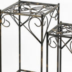 26" Black And Gold Metal Garden Accents Accessories