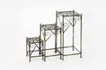 28" Black And Gold Metal Garden Accents Accessories