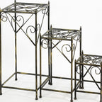 28" Black And Gold Metal Garden Accents Accessories