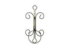 16" Black And Gold Metal Garden Accents Accessories