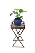 27" Black And Gold Metal Garden Accents Accessories