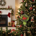 Red White And Green Glass Finial Ornament