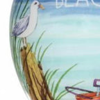 Beach Memories Hand Painted Mouth Blown Glass Ornament