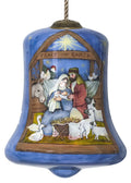 Blue And Brown Glass Holiday Shaped Ornament