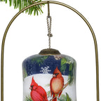 Red White And Blue Glass Holiday Shaped Ornament