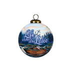 Scenic Life is Better at the Lake Hand Painted Mouth Blown Glass Ornament