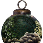 Green Glass Ball Ornament