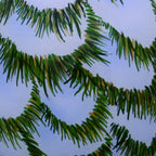 Red White And Green Glass Finial Ornament
