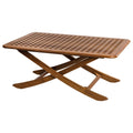 43" Brown Solid Wood Folding Outdoor Side Table