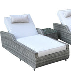 Twelve Piece Gray Wicker Multiple Chairs Seating Group With Fire Pit And Table