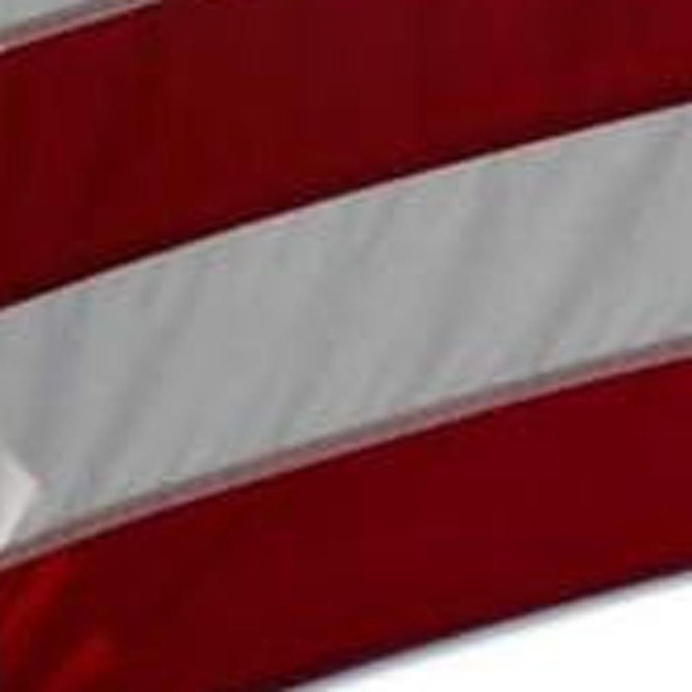Set of Four Red White And Blue Embroidered Nylon American Flags
