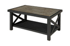 Six Piece Gray Metal Sectional Seating Group With Table