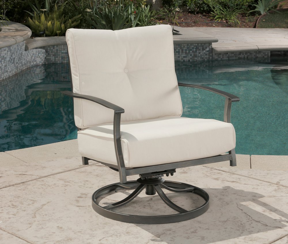 Five Piece Black and Gray Metal Outdoor Patio Set With Table