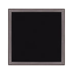 18" Black Square Glass Outdoor Side Table