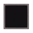 18" Black Square Glass Outdoor Side Table