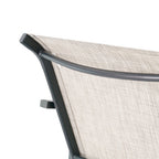 Set of Two 28" Gray Steel Outdoor Bar Height Chairs