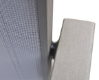 Set of Two 22" Light Gray Metal Outdoor Dining Chair