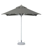102" Charcoal Polyester Square Market Patio Umbrella