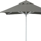 102" Charcoal Polyester Square Market Patio Umbrella