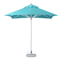 102" Aqua Polyester Square Market Patio Umbrella