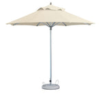 102" Ecru Polyester Round Market Patio Umbrella