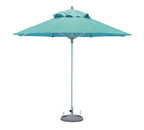 102" Aqua Polyester Round Market Patio Umbrella