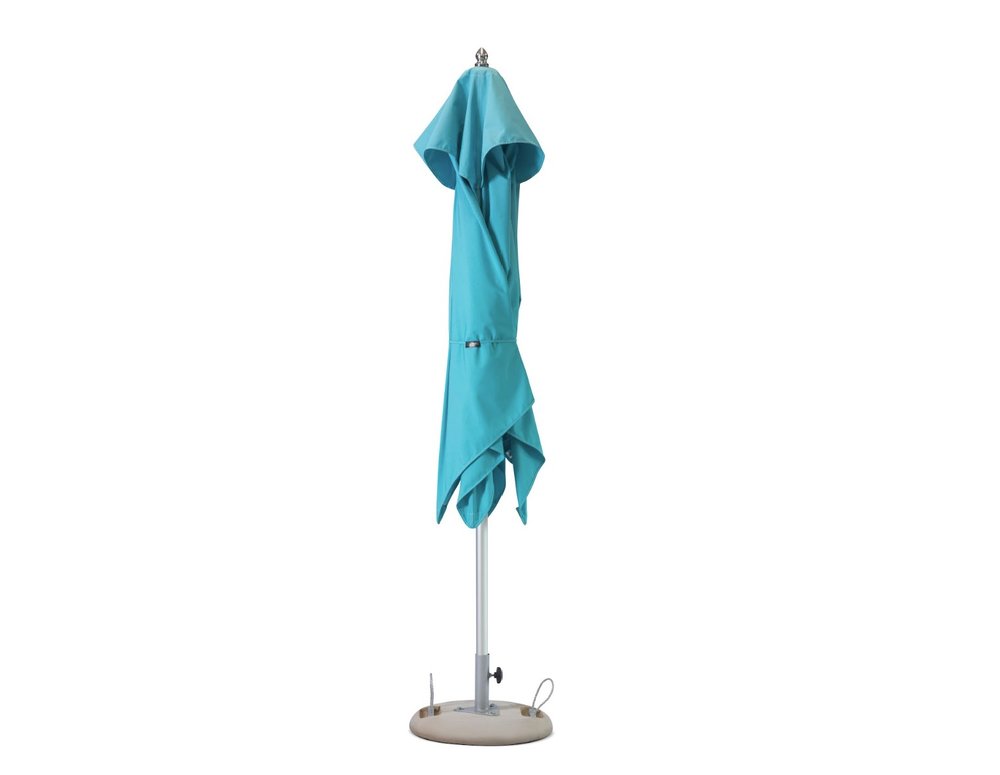 102" Aqua Polyester Round Market Patio Umbrella