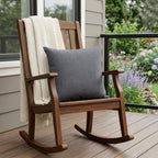 22" Granite Gray Indoor Outdoor Throw Pillow