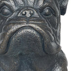 16" Black Polyresin Dog Outdoor Statue