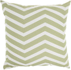 20" Orange Green and Blue Floral Indoor Outdoor Throw Pillow