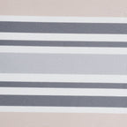 24" X 36" Gray Tan And White Striped Pillow Style Pet Bed With Removable Cover
