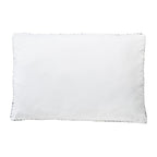 24" X 36" Gray Tan And White Striped Pillow Style Pet Bed With Removable Cover