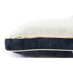 24" X 36" Stonewashed Blue Medallion Pillow Style Pet Bed With Removable Cover