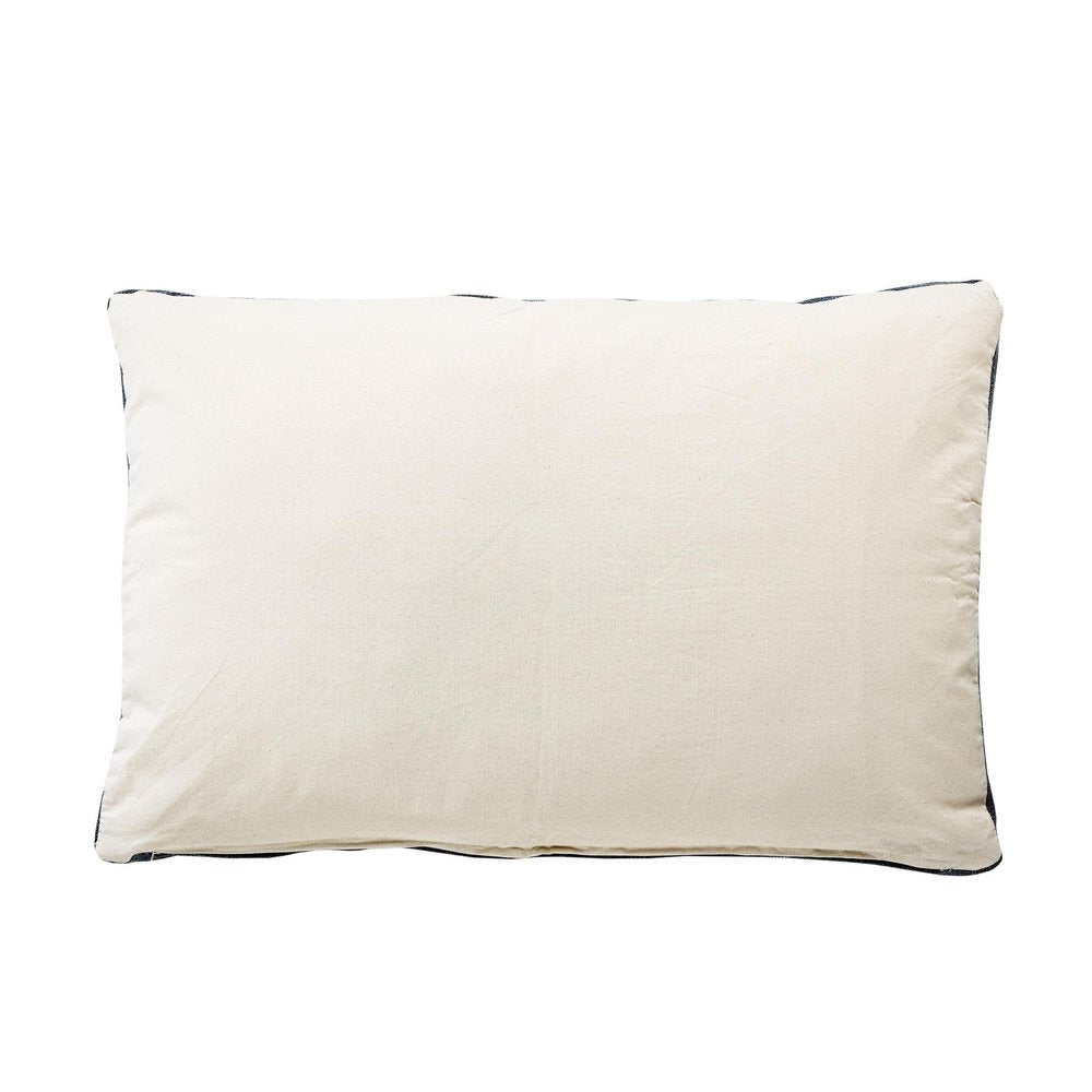 24" X 36" Stonewashed Blue Medallion Pillow Style Pet Bed With Removable Cover